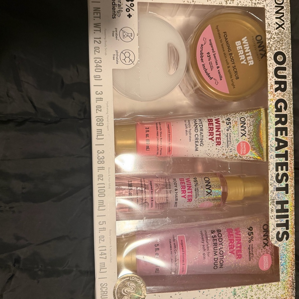 Onyx Winter Berry Skincare Collection